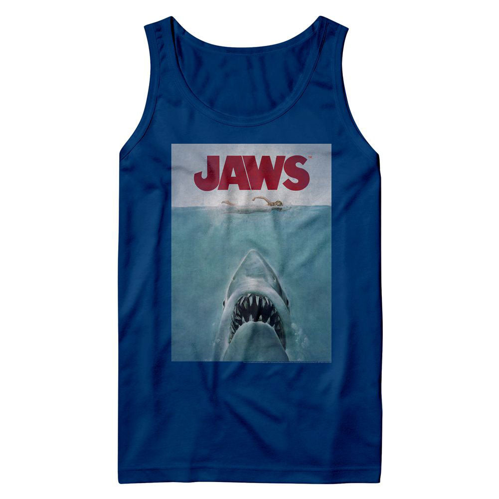 Jaws Poster Mens Tank Front