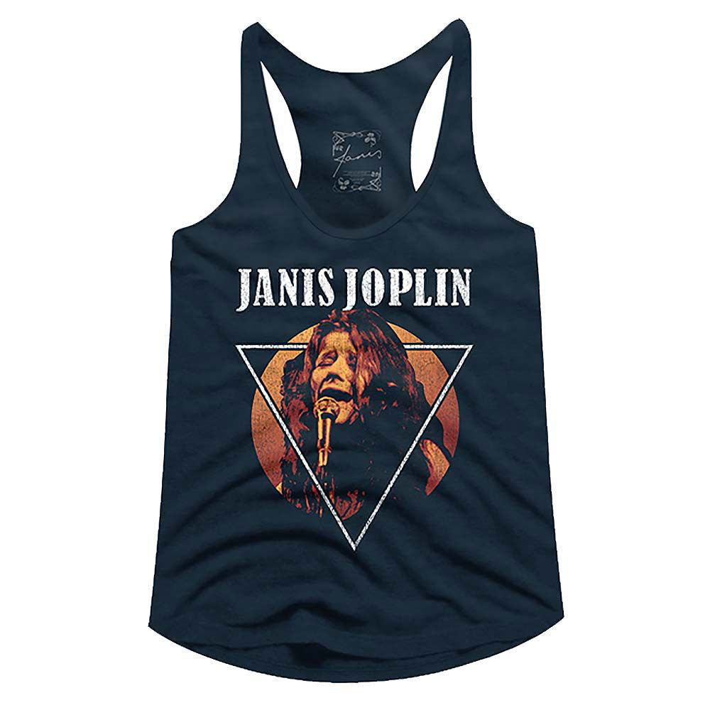 Janis Joplin Sing Triangle Junior Top Front
