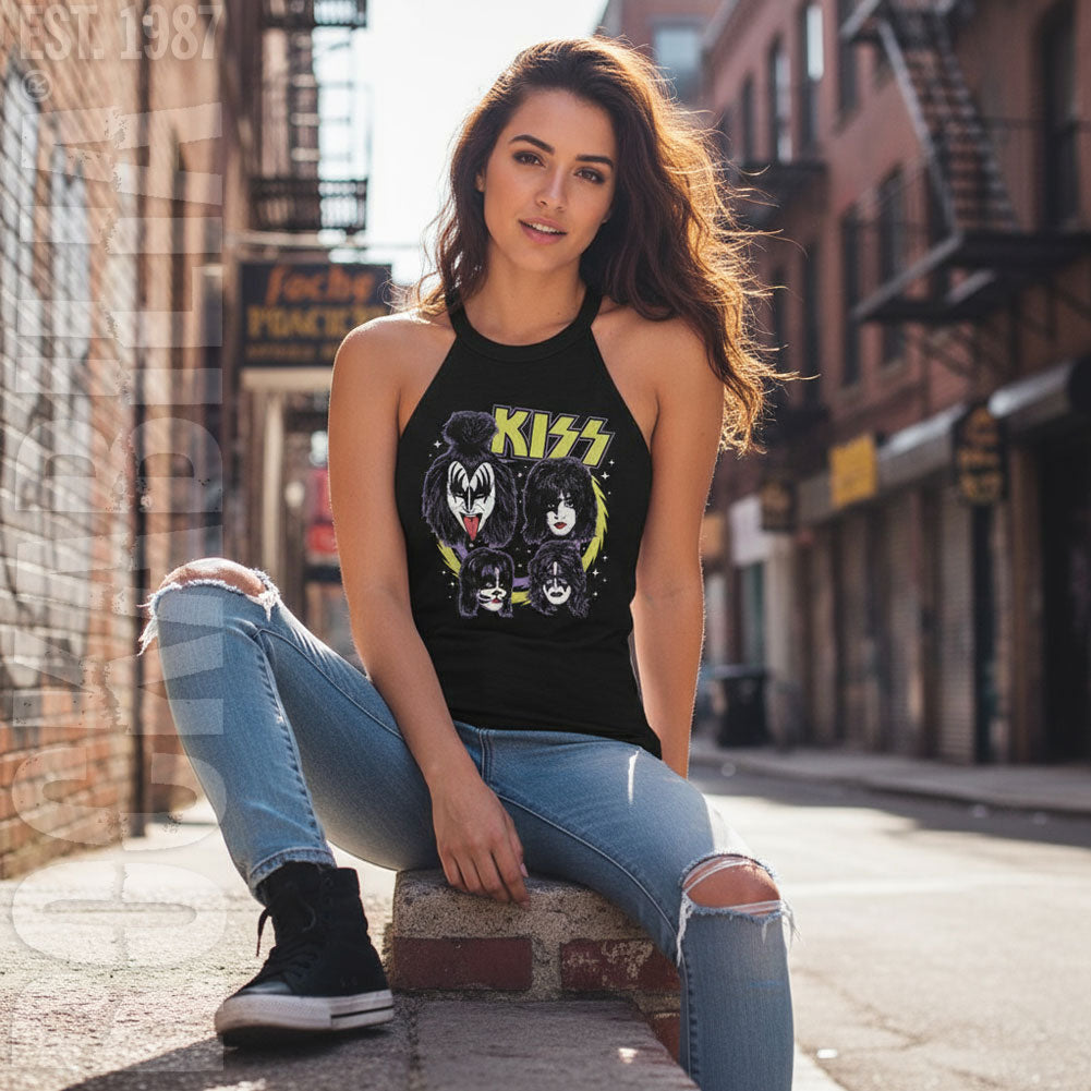 KISS Kiss Spike Circles Womens Tank Alt 2