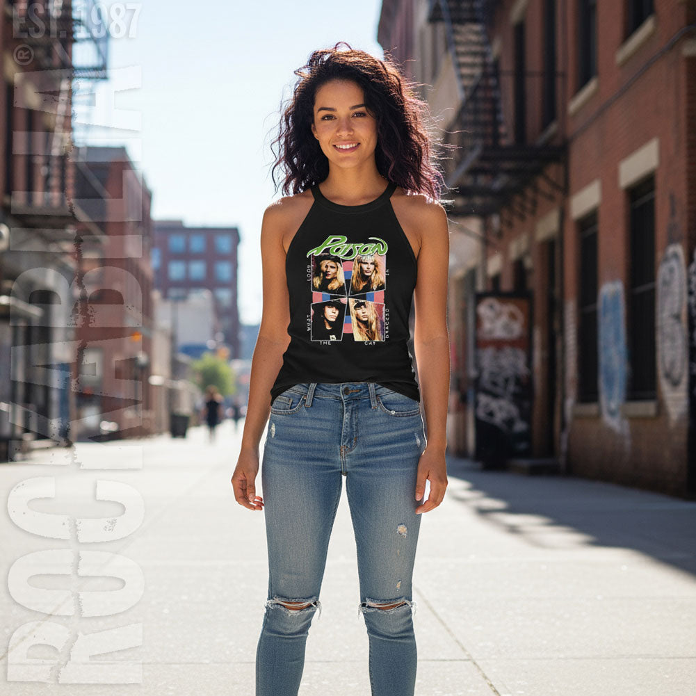 Poison Cat Dragged In Womens Tank Alt 2
