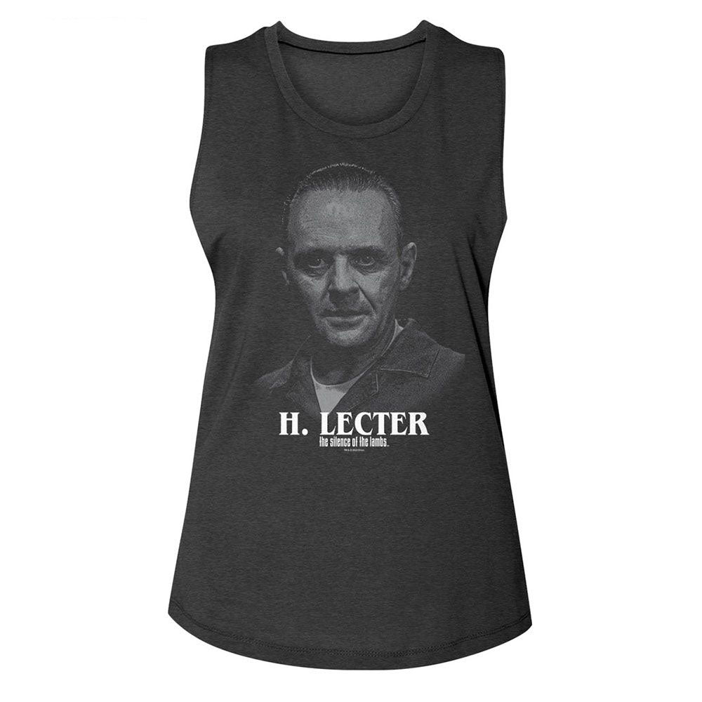 Silence Of The Lambs Silence H Lecter Portrait Womens Tank Front