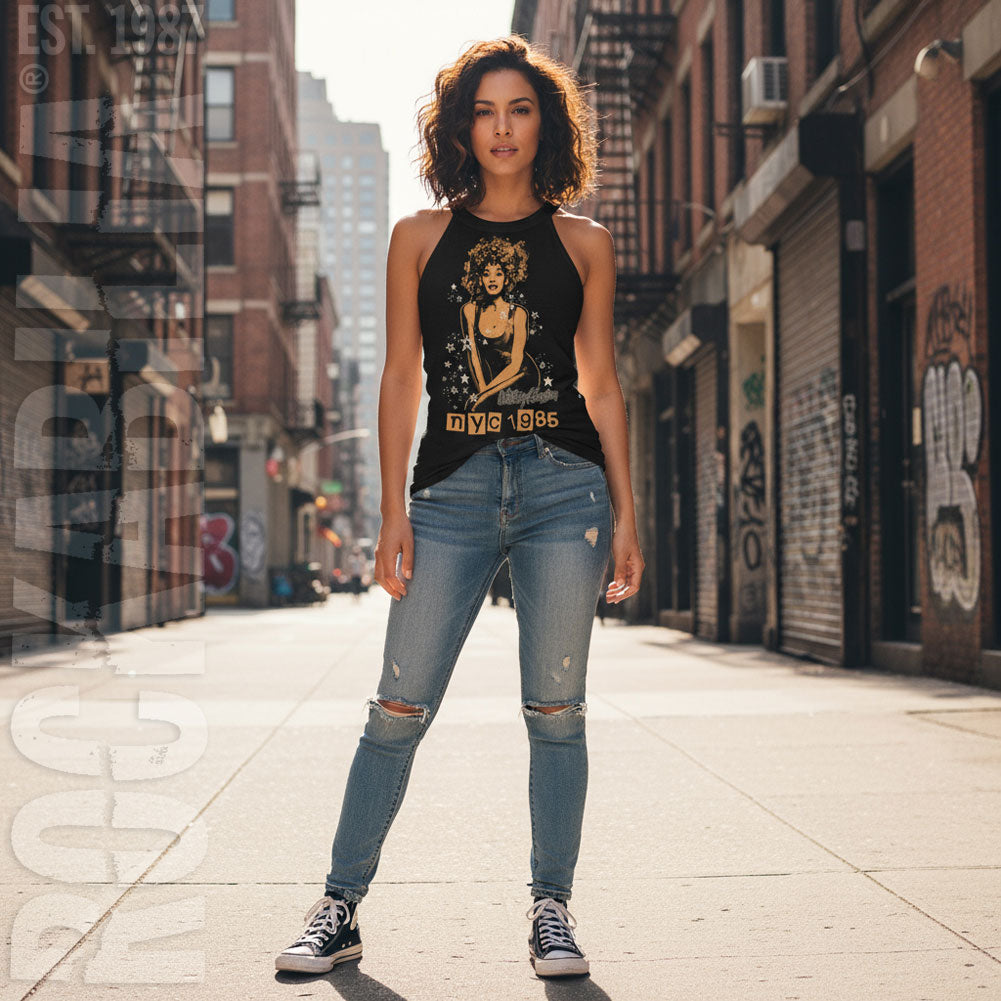 Whitney Houston Whitney 1985 Nyc Stars Womens Tank Alt 2