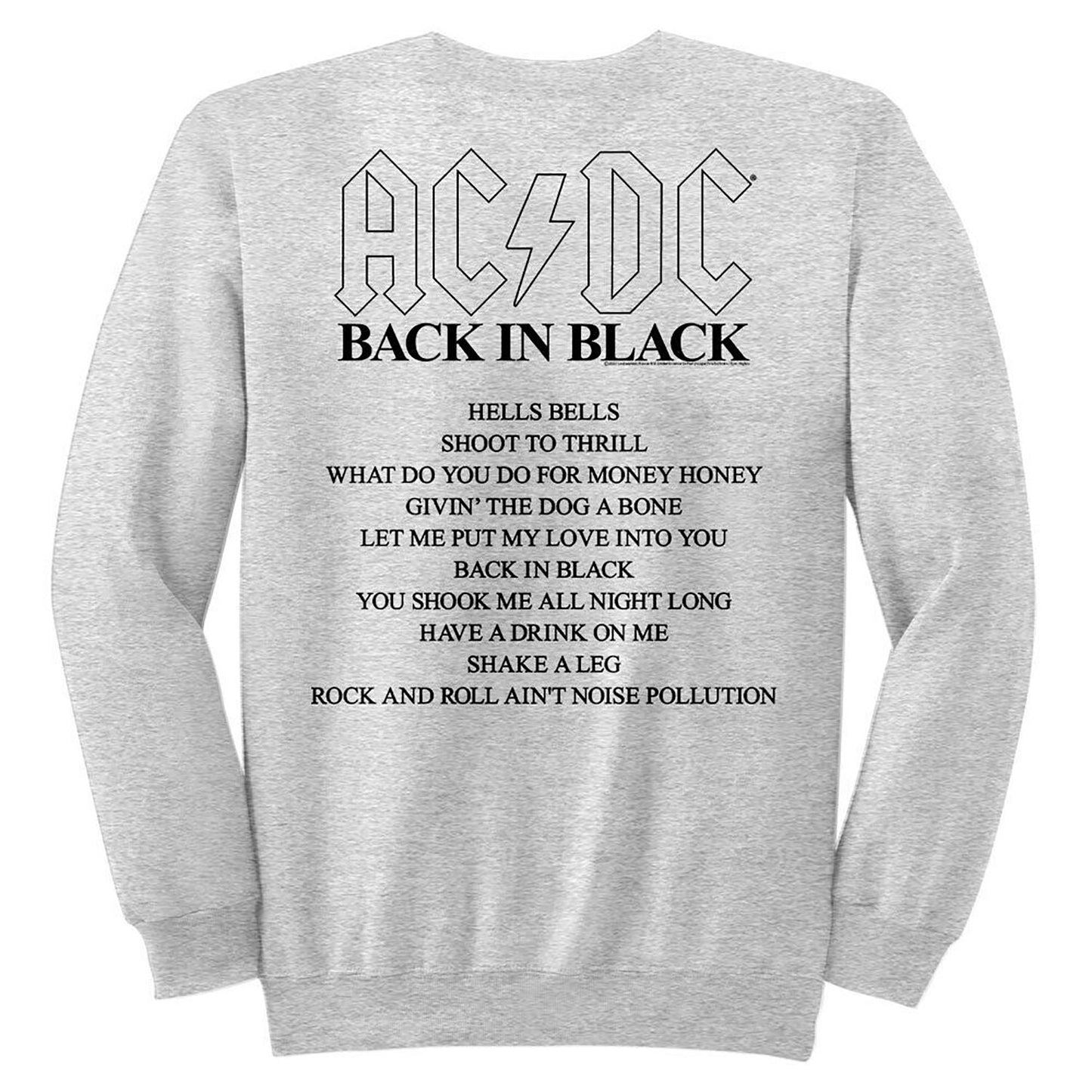 AC/DC Bnb Album Sweatshirt Back
