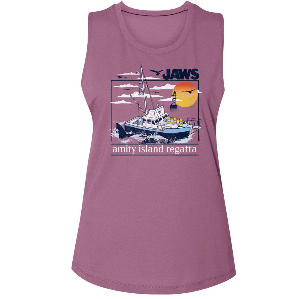 Jaws Amity Island Regatta Womens Tank Front