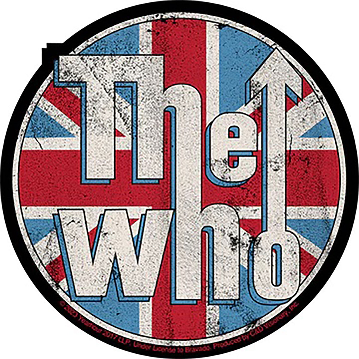 The Who Union Jack Logo Sticker Front
