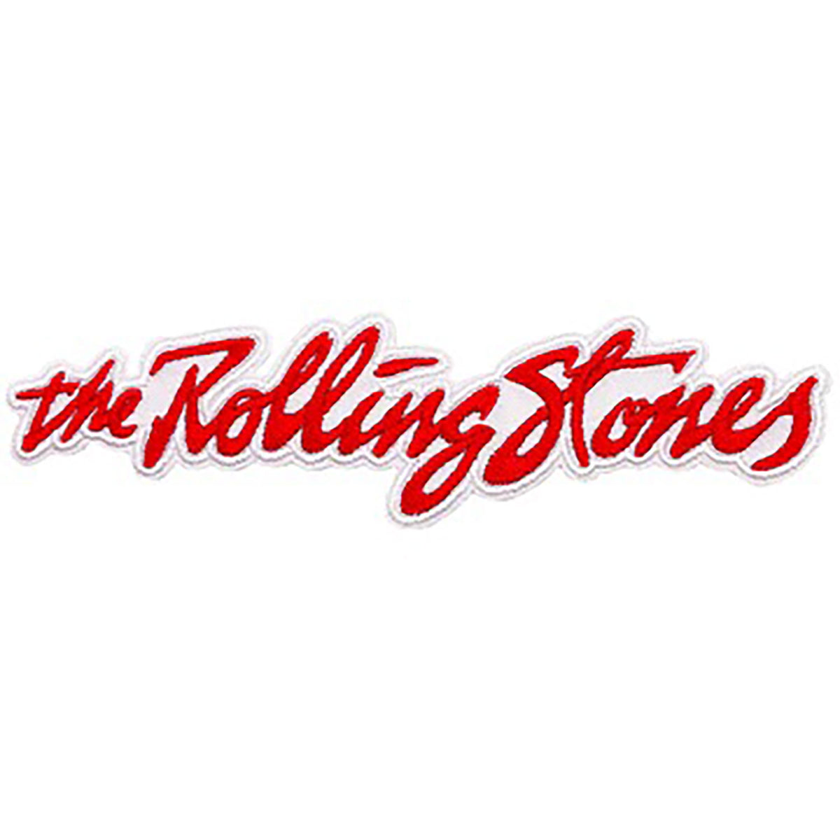 The Rolling Stones 1975 Logo Embroidered Patch Front