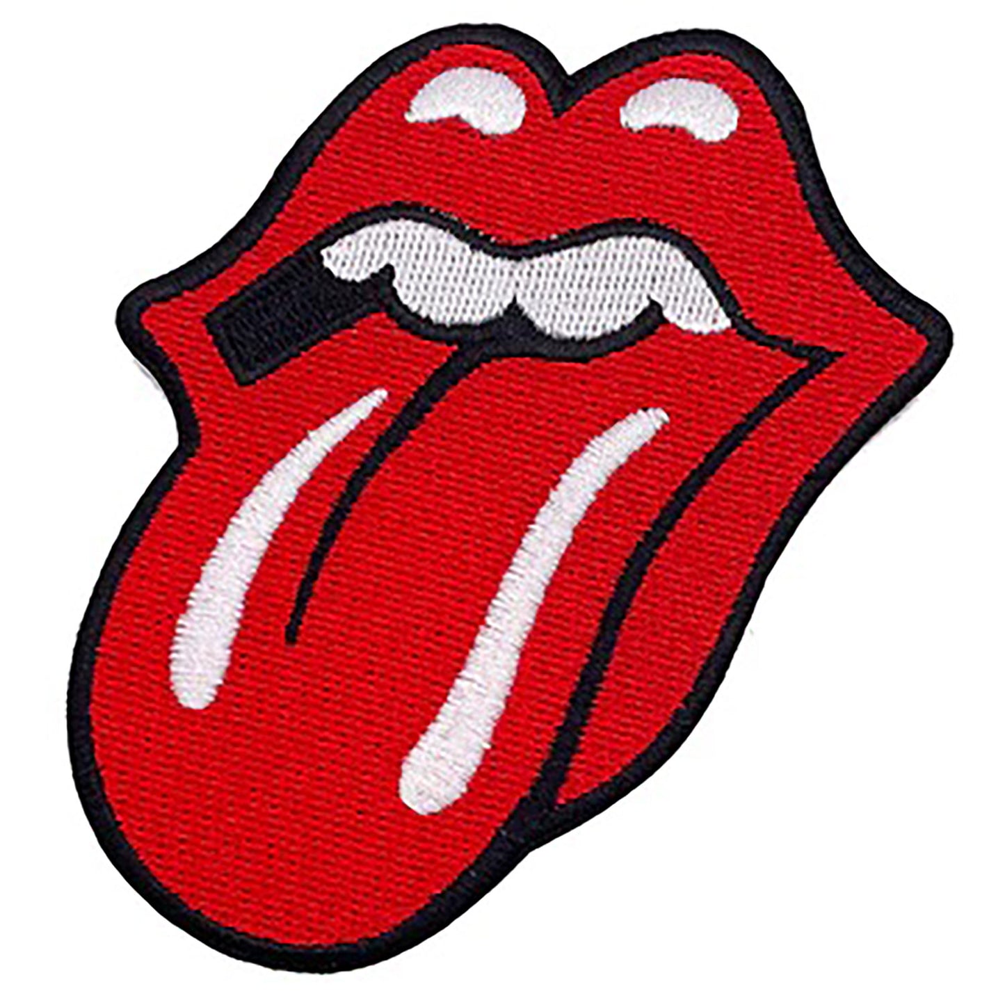 The Rolling Stones Tongue Logo Embroidered Patch Front