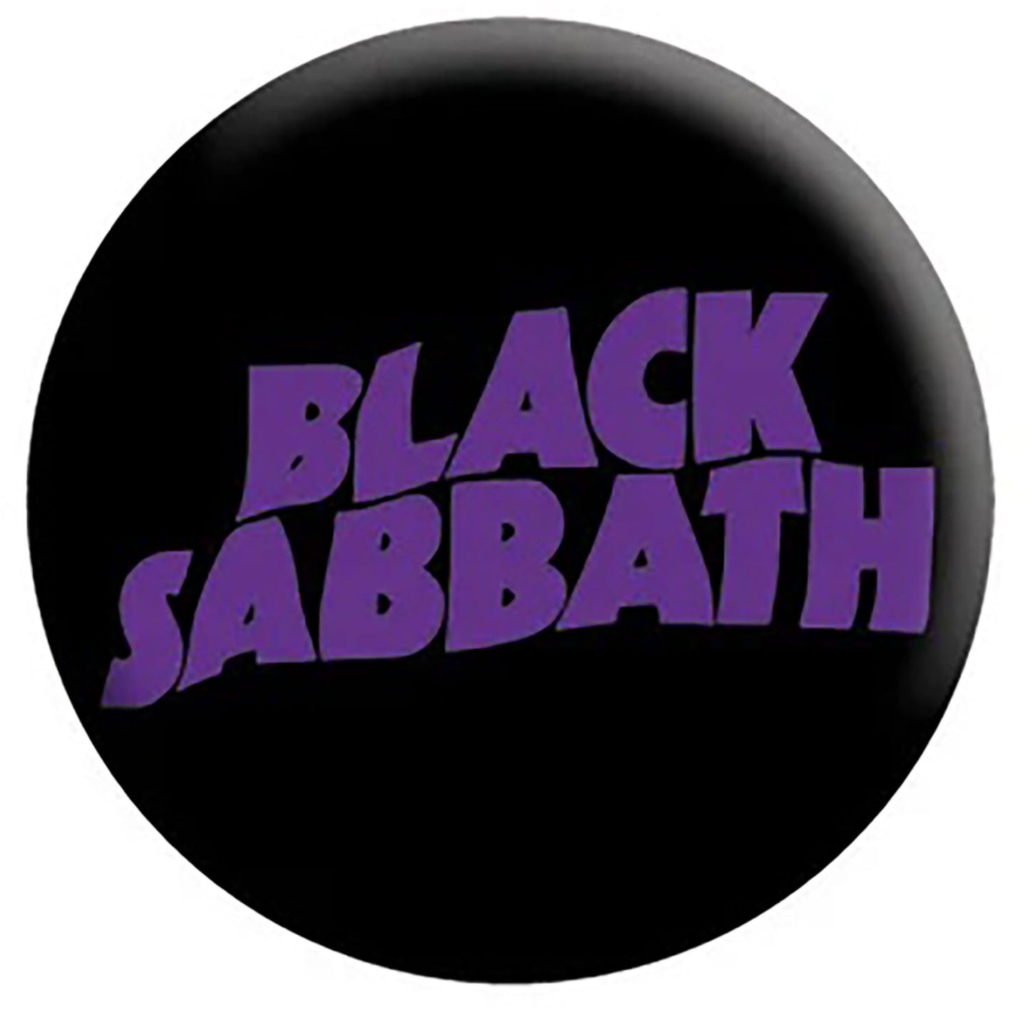 Black Sabbath Logo Button Front