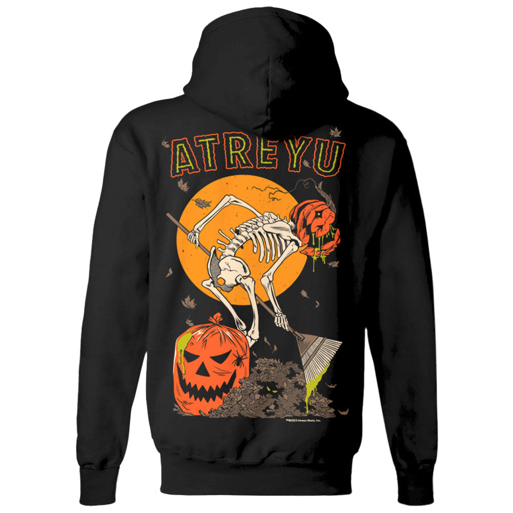 Atreyu Halloween by Austin Pardun Art (Rockabilia Exclusive) Hooded Sweatshirt Back