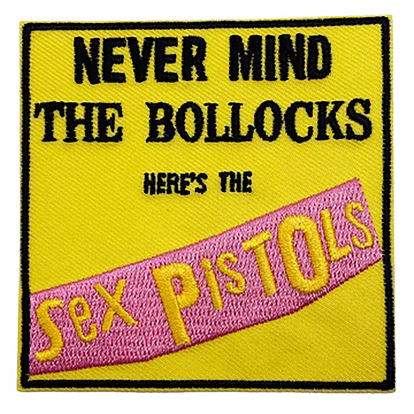 Sex Pistols Never Mind The Bullocks Embroidered Patch Front