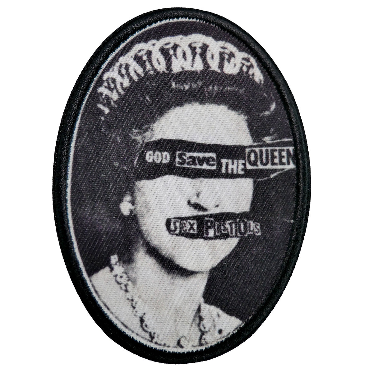 Sex Pistols God Save The Queen Embroidered Patch Front