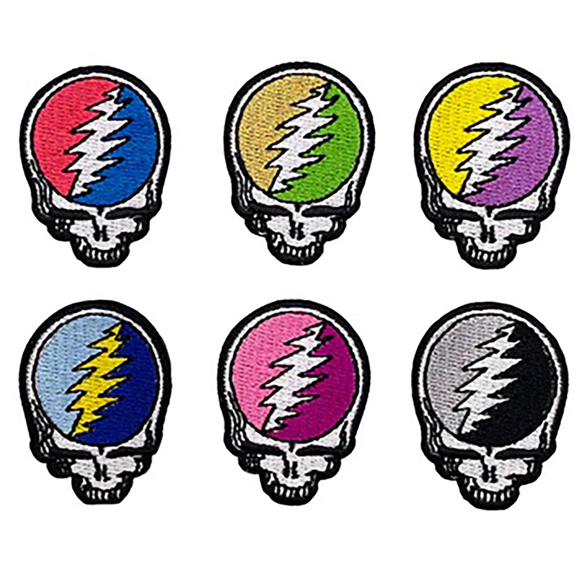 Grateful Dead SYF Variety Pack Patch Set Embroidered Patch Front