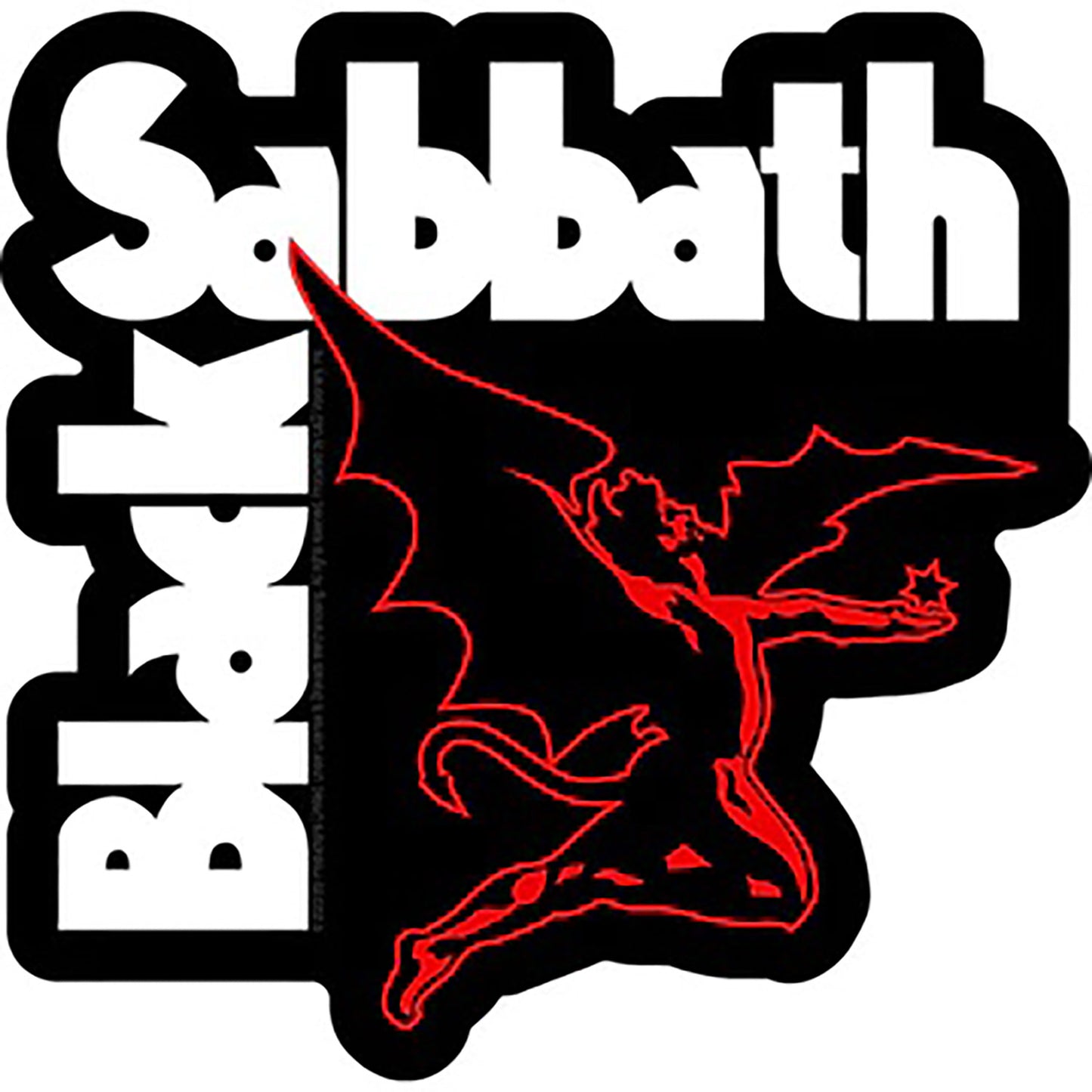 Black Sabbath Demon Logo Sticker Front