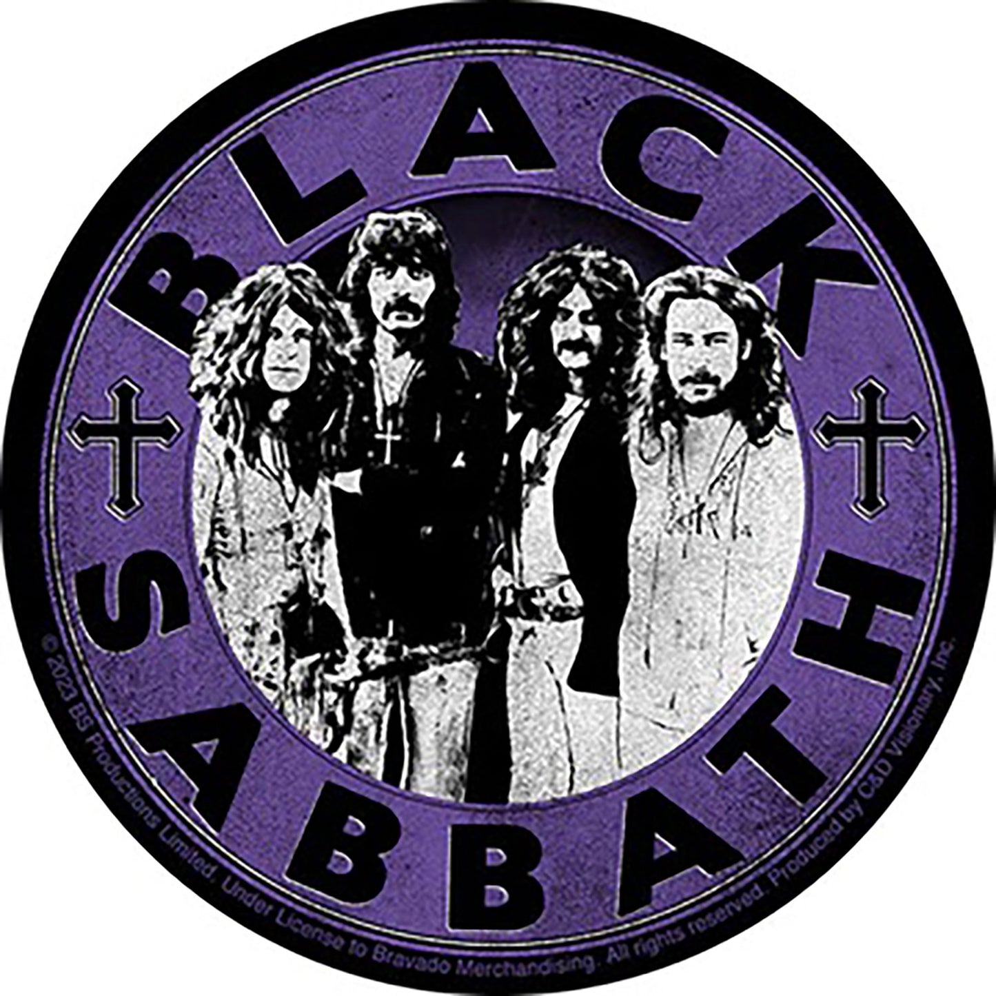 Black Sabbath Circle Sticker Front