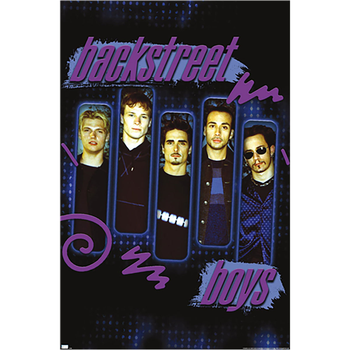 Backstreet Boys Purple Panels Domestic Poster Front