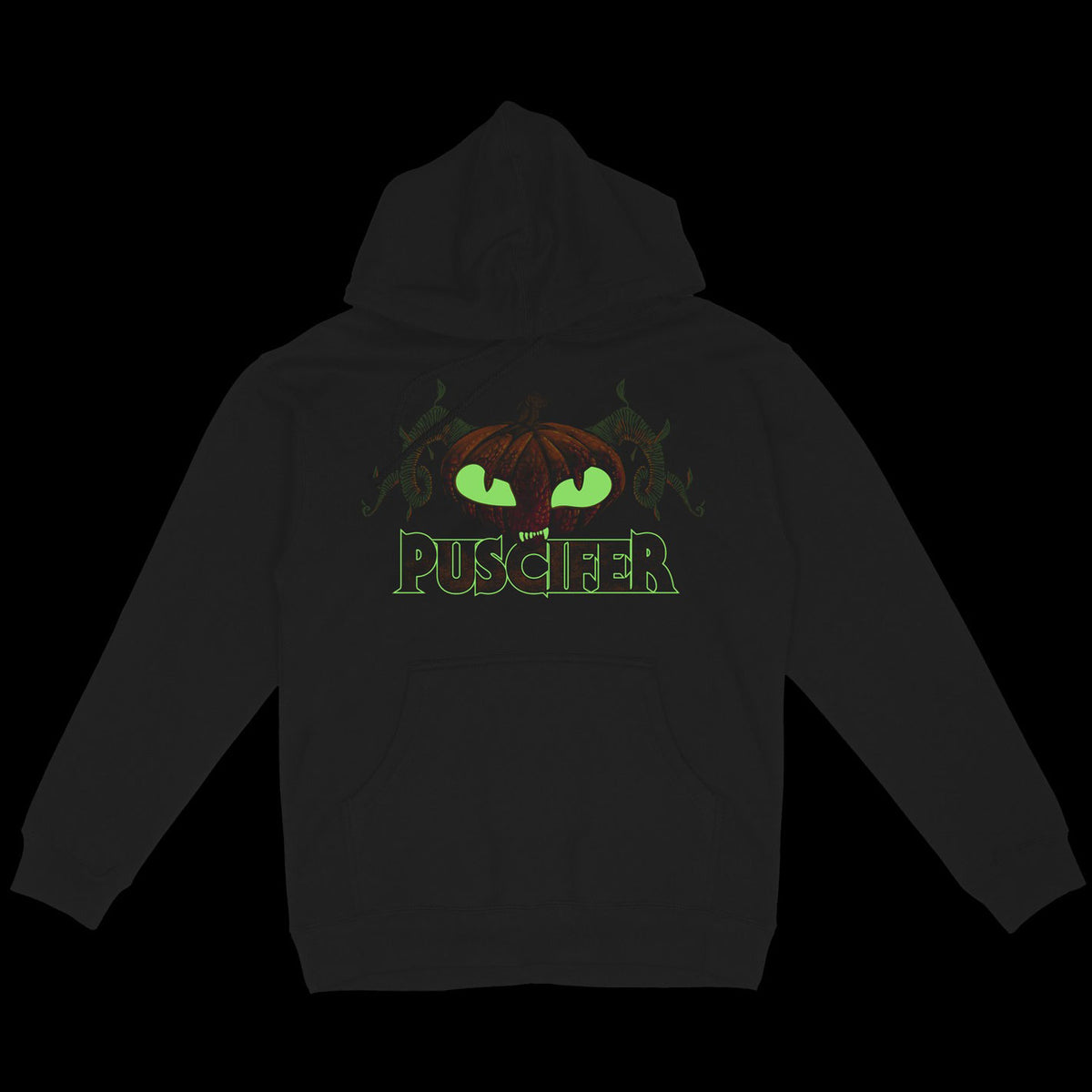 Puscifer Halloween w/ Glow In The Dark Layer (Rockabilia Exclusive) Hooded Sweatshirt Back