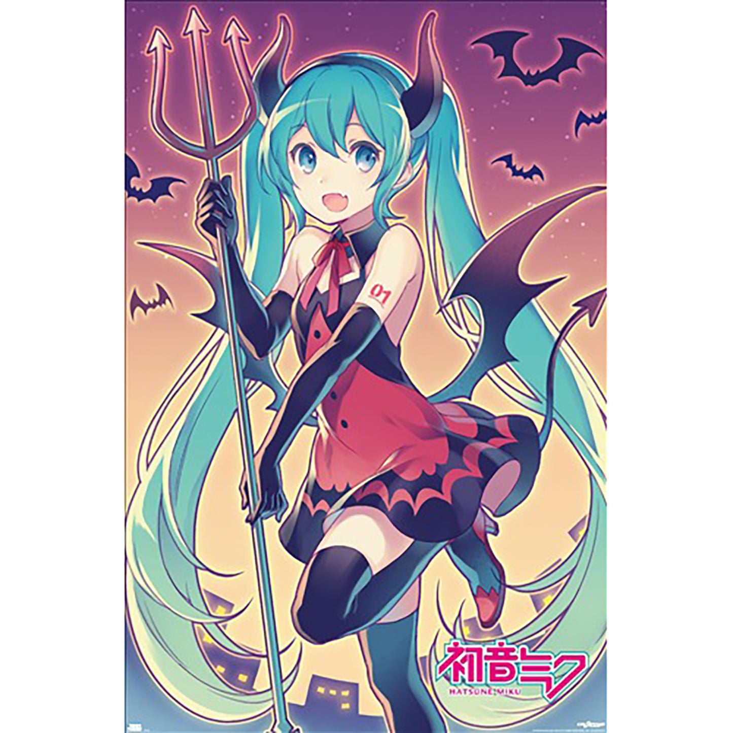 Hatsune Miku Bats Domestic Poster Front