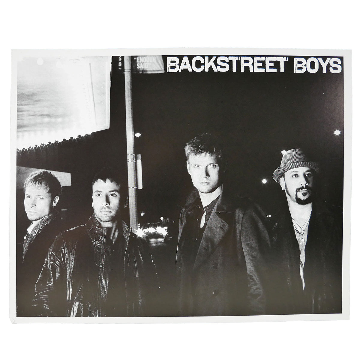 Backstreet Boys Black & White Group Photo Promo Glossy Front