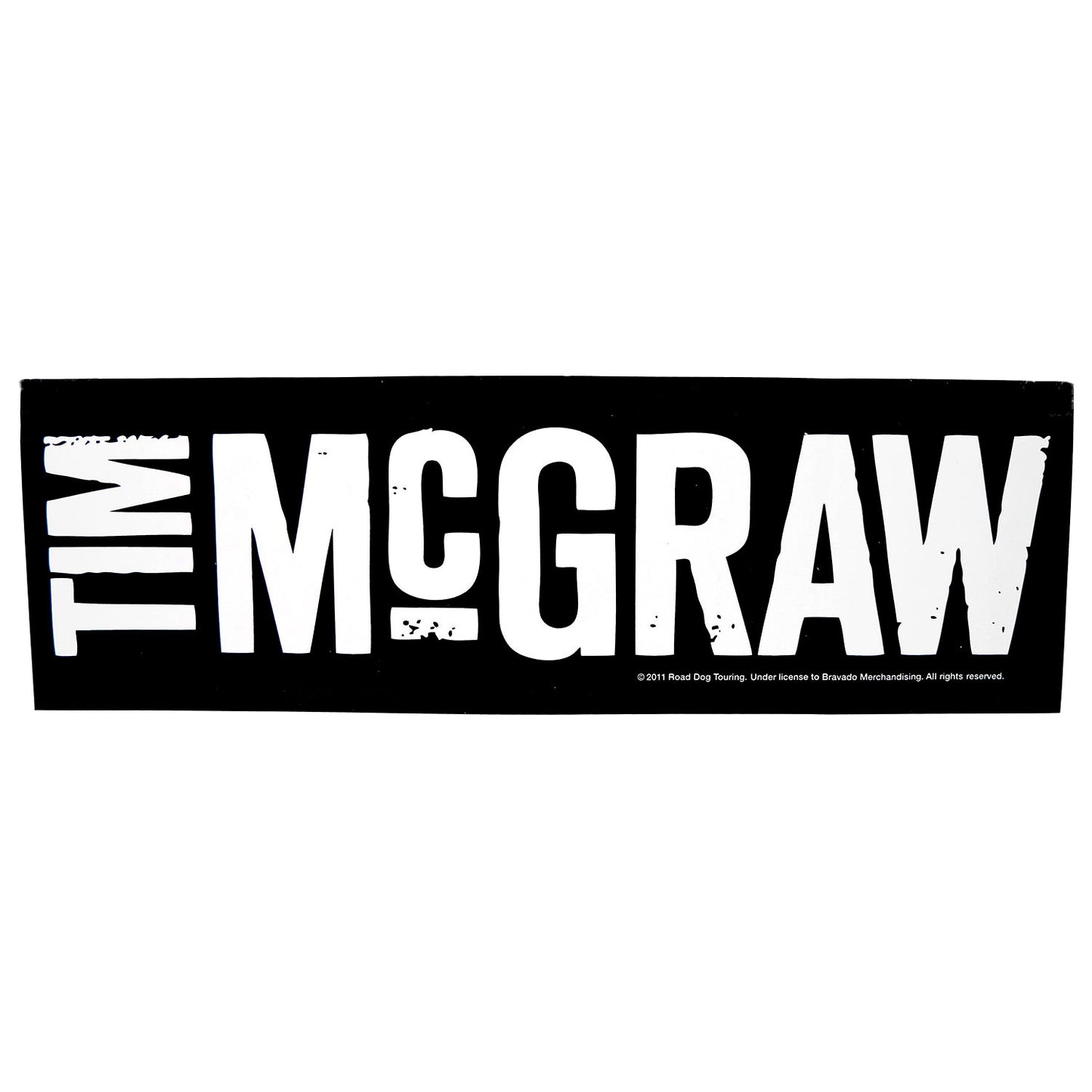 Tim Mcgraw Jumbo Logo Bumper Sticker Front