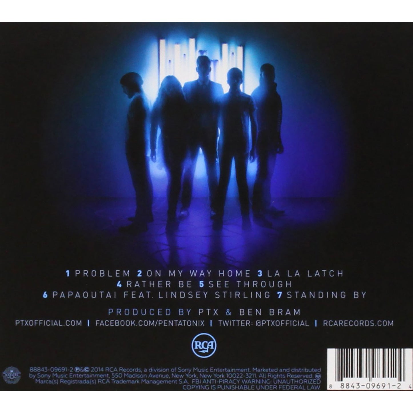 Pentatonix PTX VOL. III CD Back