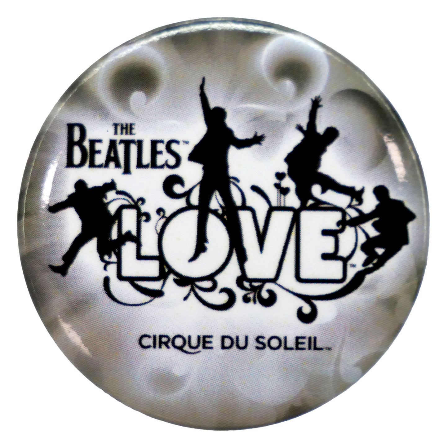 The Beatles Cirque Du Soleil Gray Button Button Front