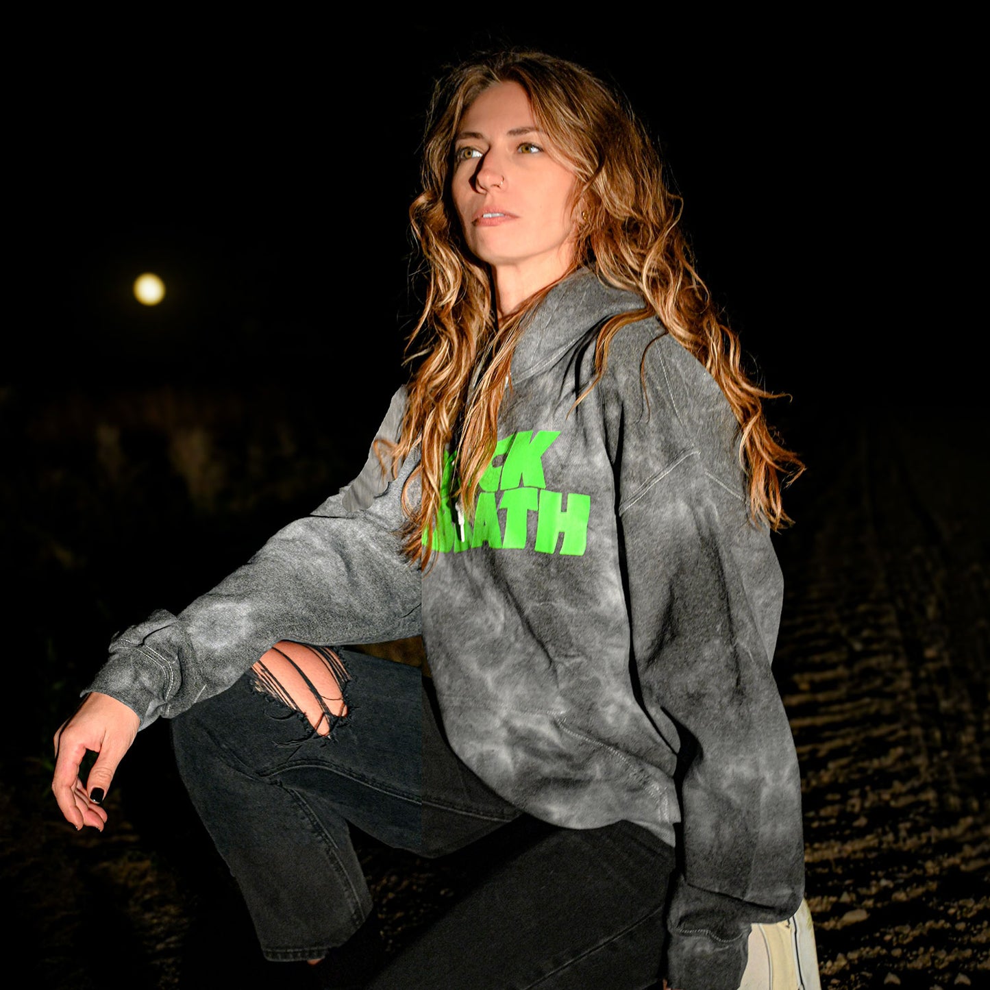 Black Sabbath Glow-In-The-Dark Cathedral (Rockabilia Exclusive) Hooded Sweatshirt Alt 3