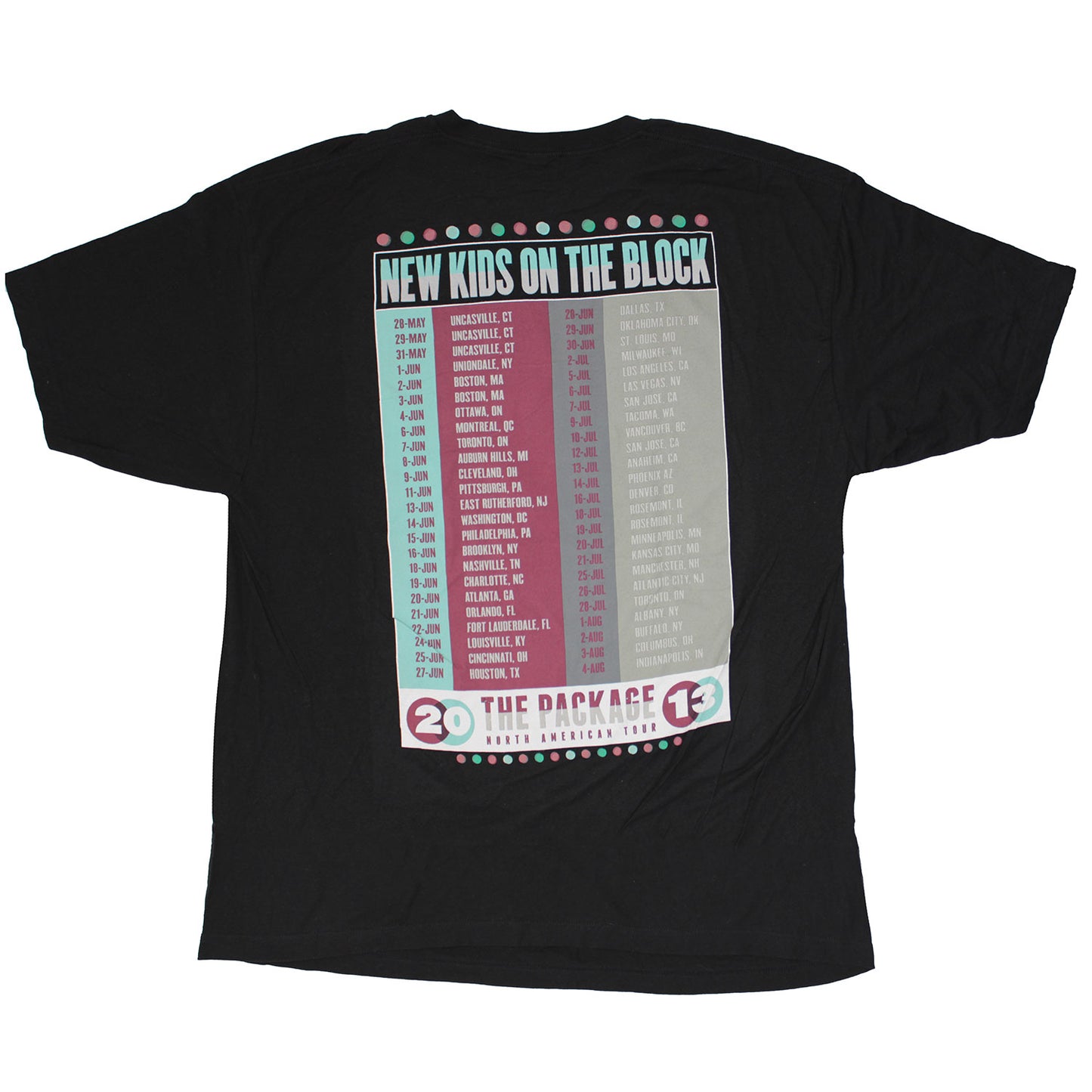 Live At The Package North American Tour 2013 T-shirt