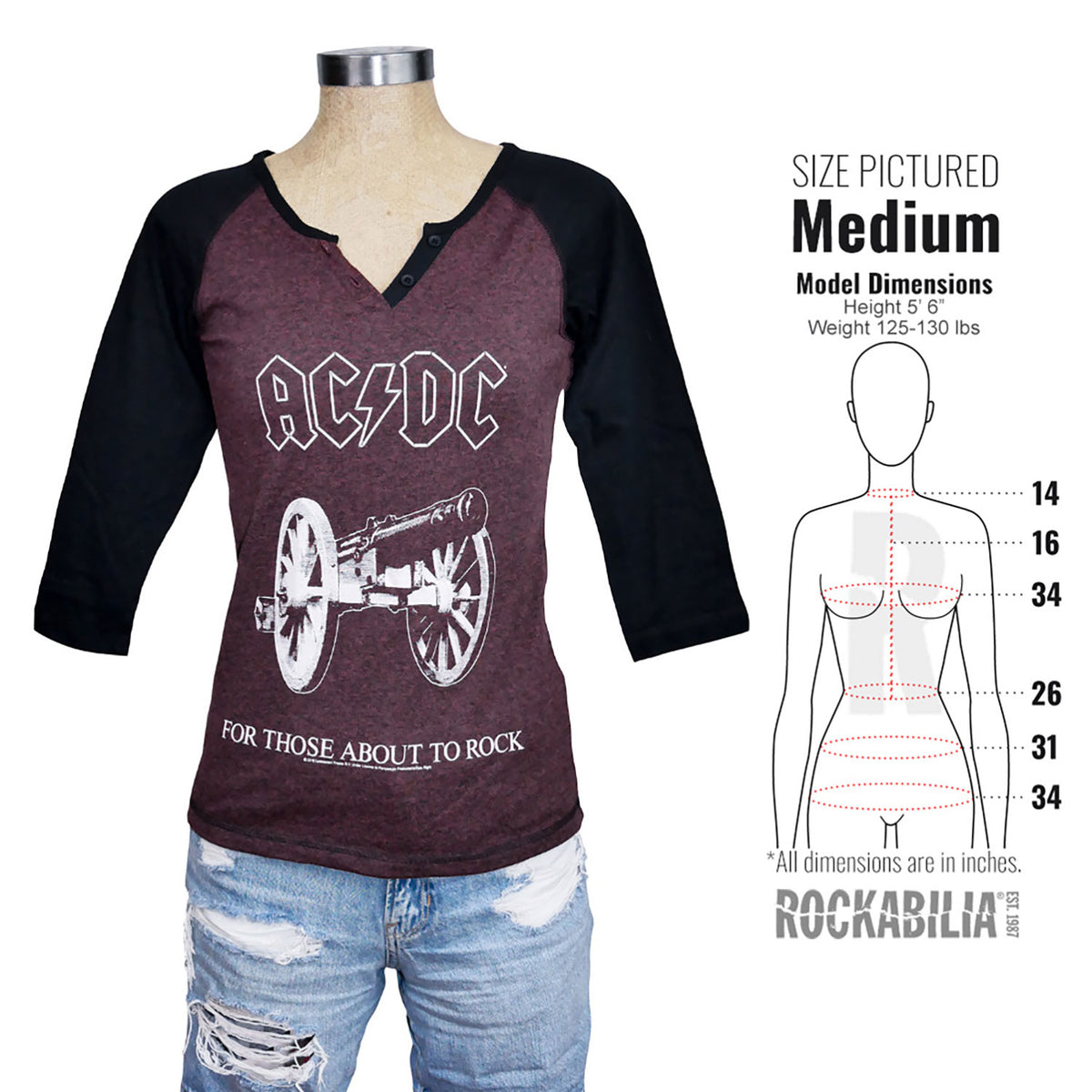 AC/DC For Those About To Rock Junior Top Alt 3