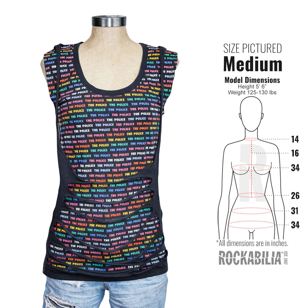 Police Allover Multicolor Logos by TRUNK LTD Junior Top Alt 3
