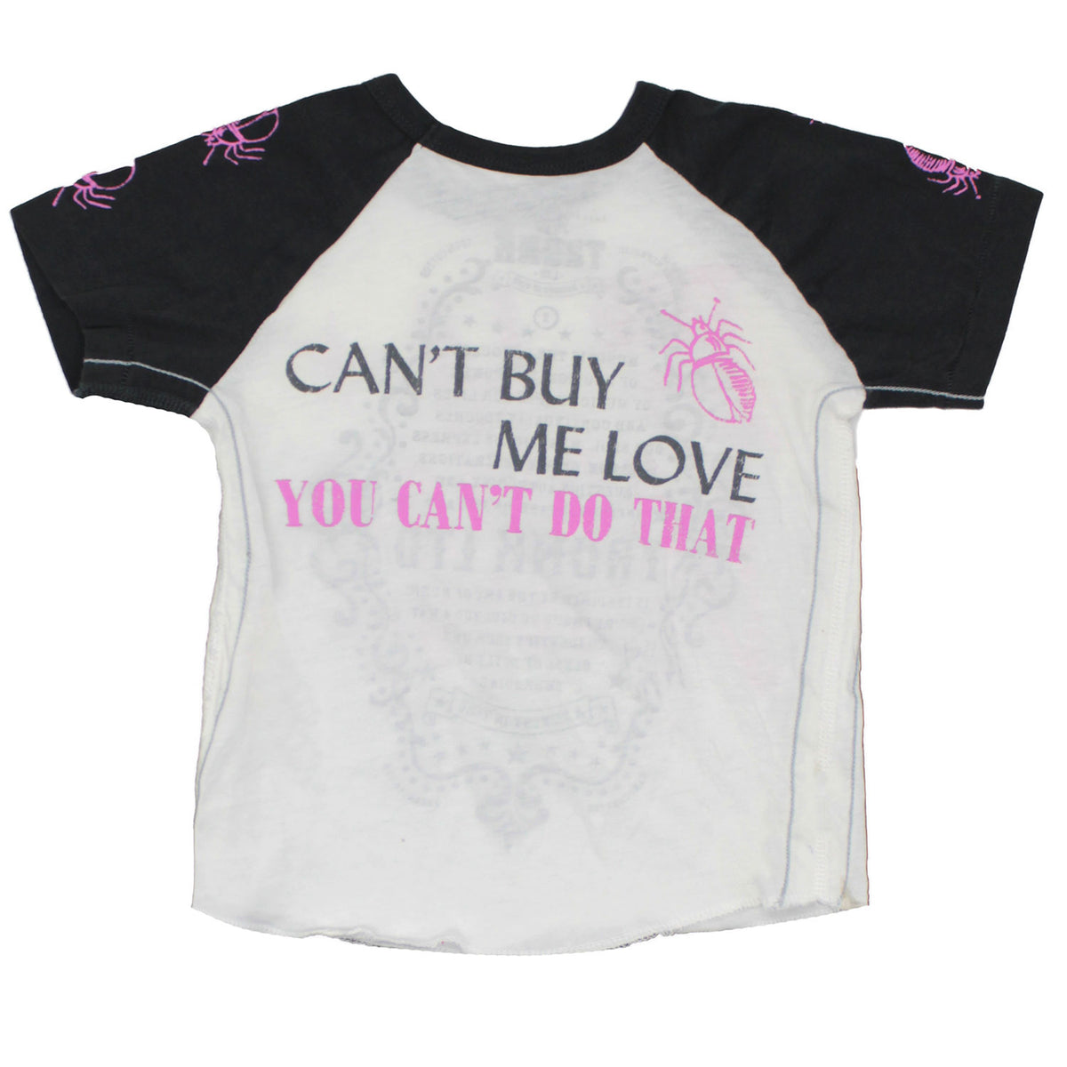 Beatles Can't Buy Me Love You Can't Do That by TRUNK LTD Childrens T-shirt Back