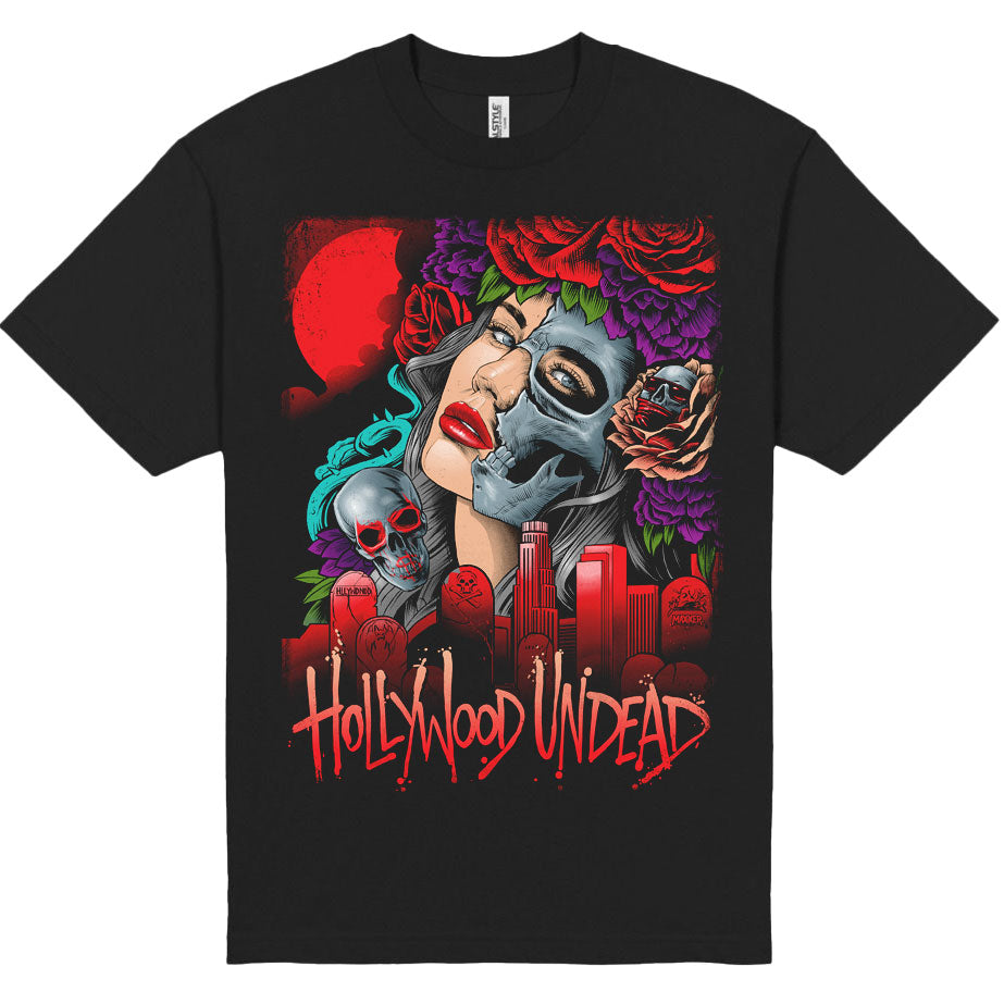Hollywood Undead Day Of The Dead by Maxx242 (Rockabilia Exclusive) T-shirt Front