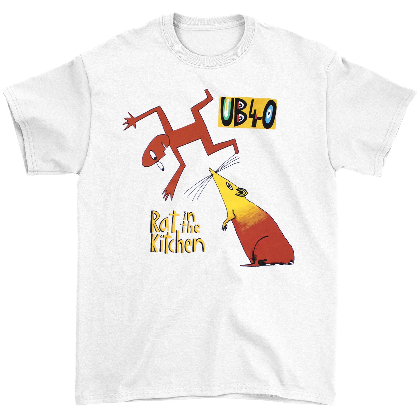 UB40 Rat In The Kitchen White T-shirt Front