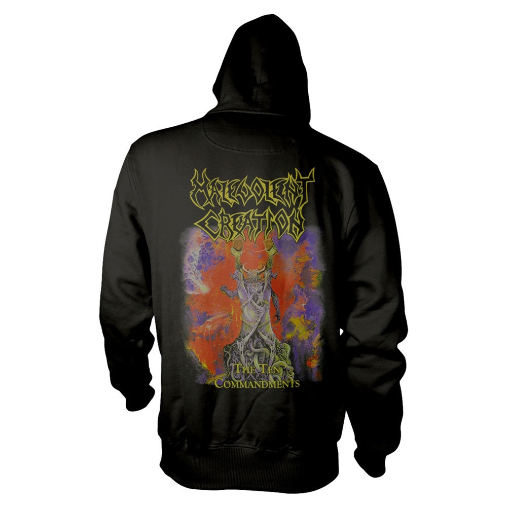 Malevolent Creation The Ten Commandments Hooded Sweatshirt Back