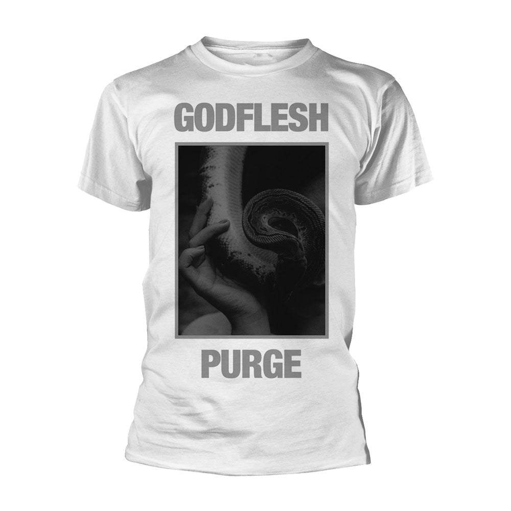 Godflesh Purge (white) T-shirt Front