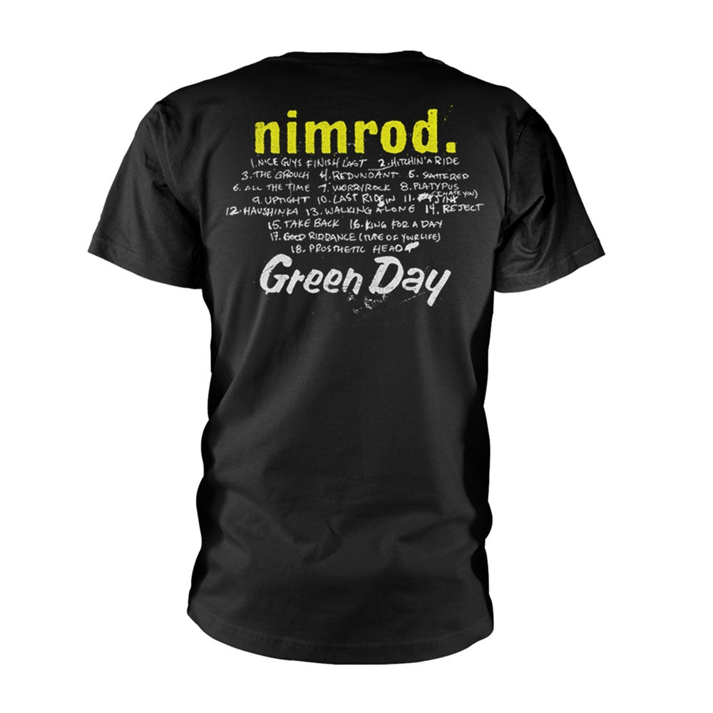 Green Day Nimrod Portrait T-shirt Back