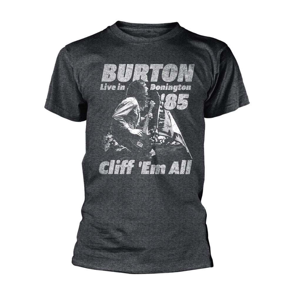 Metallica Cliff Burton Flag Retro T-shirt Front