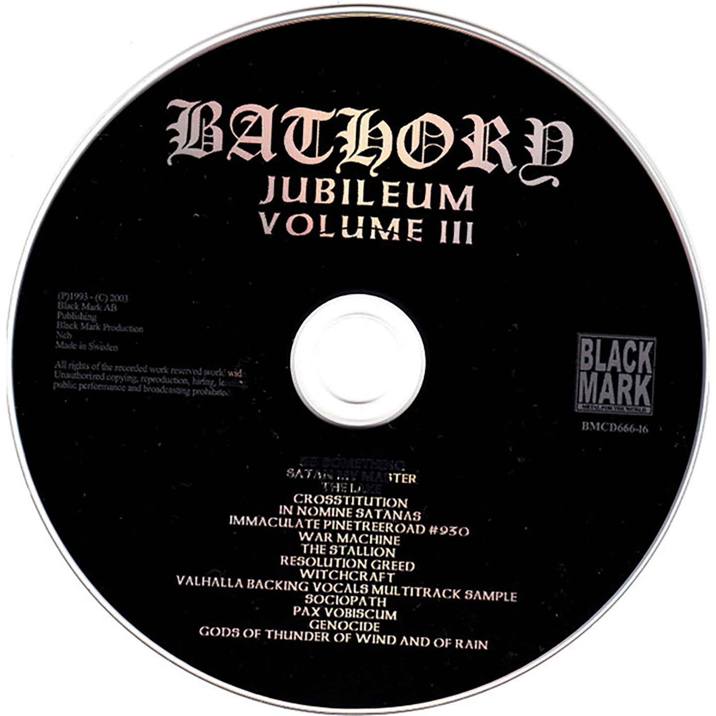 Jubileum Vol 3 Compact Disc CD