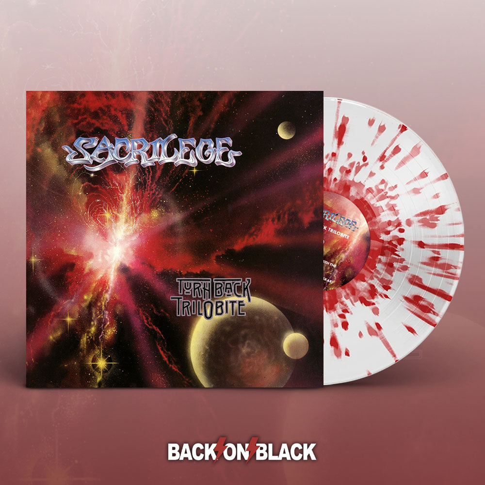 Sacrilege Turn Back Trilobite (clear W/ Red Splatter Vinyl + 12") Vinyl Double Album Vinyl Front