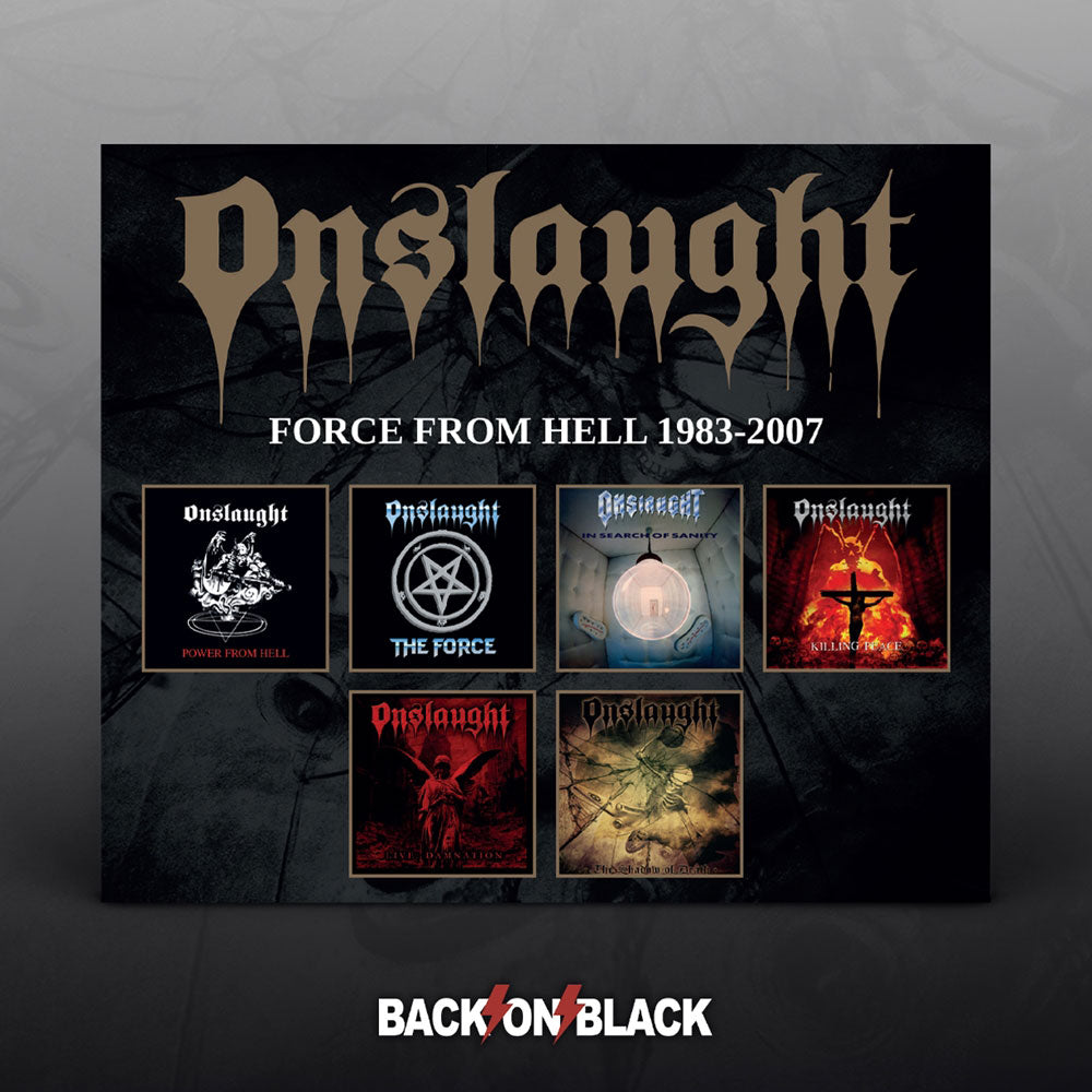 Onslaught Force From Hell 1983 -2007 (6cd) Compact Disc Box Set CD Front