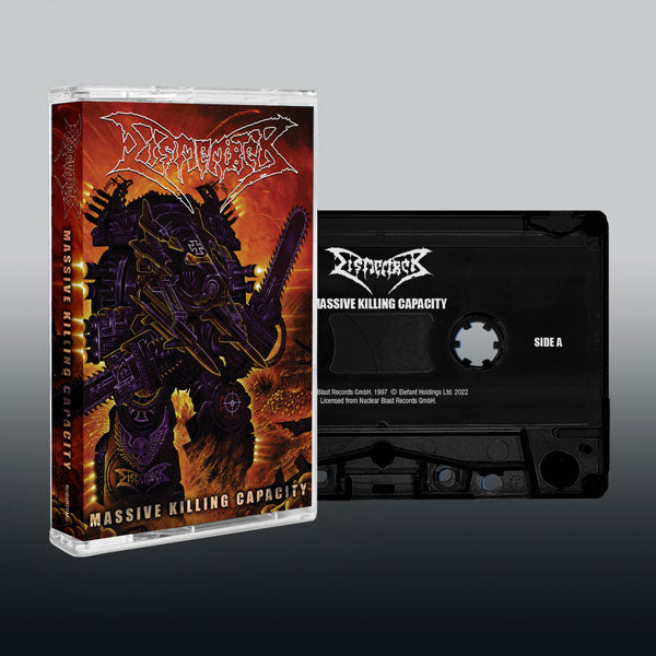 Dismember Massive Killing Capacity Music Cassette Cassette Tape Front