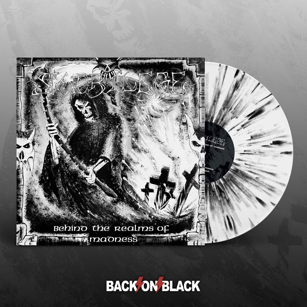 Sacrilege Behind The Realms Of Madness (white W/ Black Splatter Vinyl) Vinyl Double Album Vinyl Front