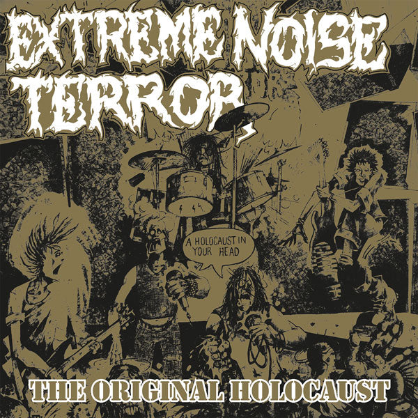 Extreme Noise Terror Holocaust In Your Head - The Original Holocaust (gold Vinyl) Vinyl LP Vinyl Front