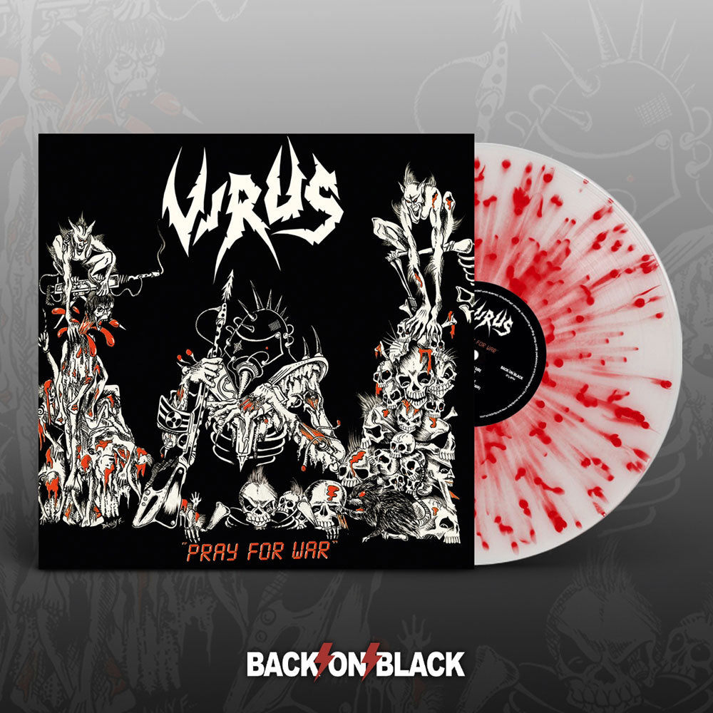 Virus Pray For War (white W/ Red Splatter Vinyl) Vinyl LP Vinyl Front
