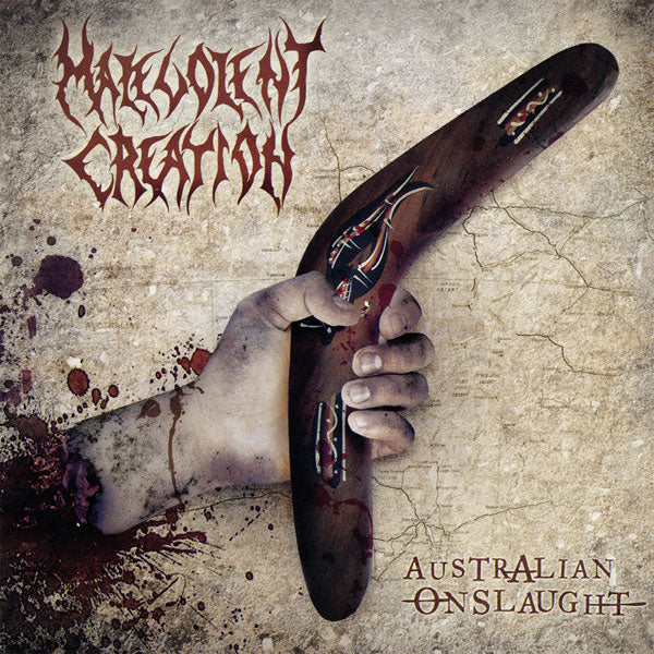 Malevolent Creation Australian Onslaught (yellow Vinyl) Vinyl Double Album Vinyl Front
