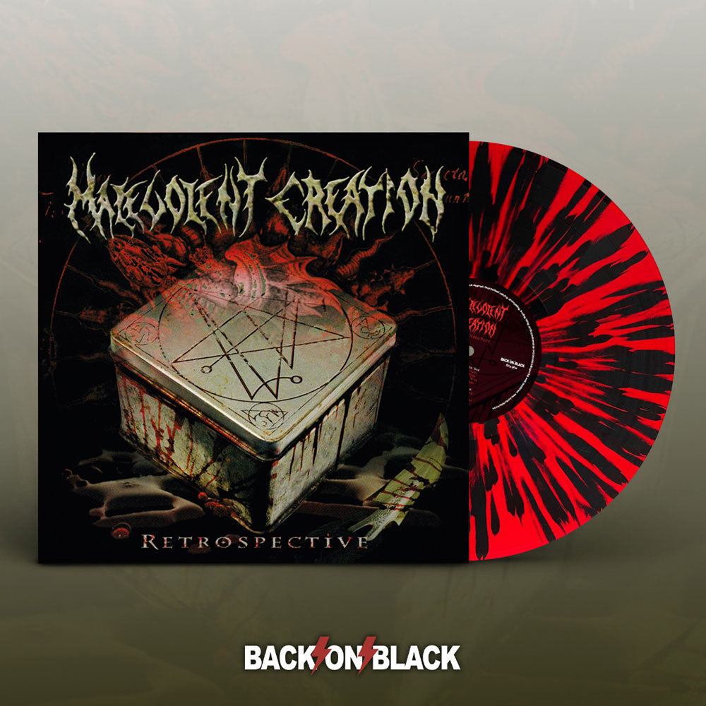 Malevolent Creation Retrospective (red W/ Black Splatter Vinyl) Vinyl Double Album Vinyl Front