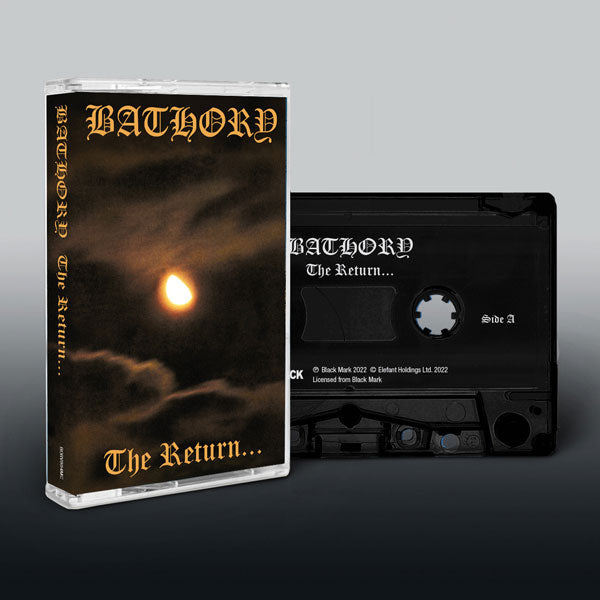 Bathory The Return... Music Cassette Cassette Tape Front