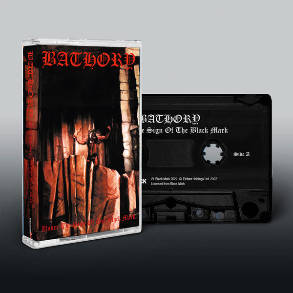 Bathory Under The Sign Of The Black Mark Music Cassette Cassette Tape Front