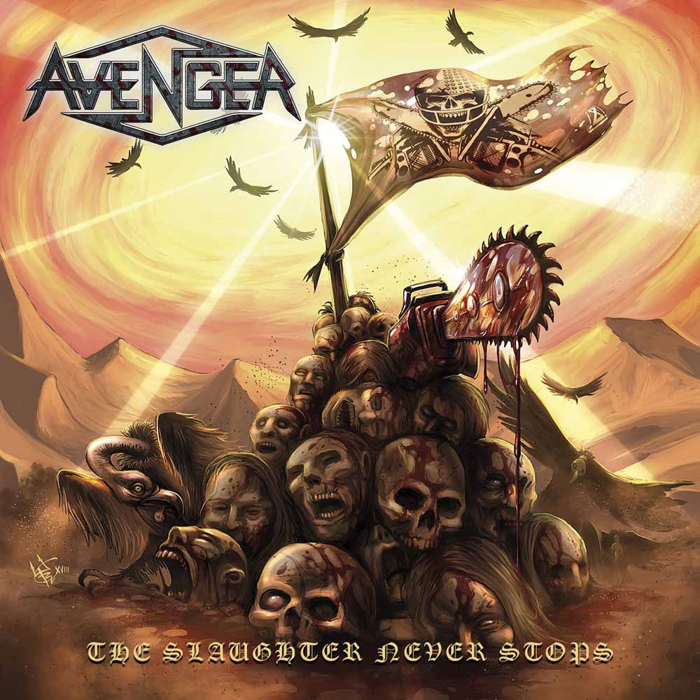 Avenger The Slaughter Never Stops Compact Disc Digi CD Front