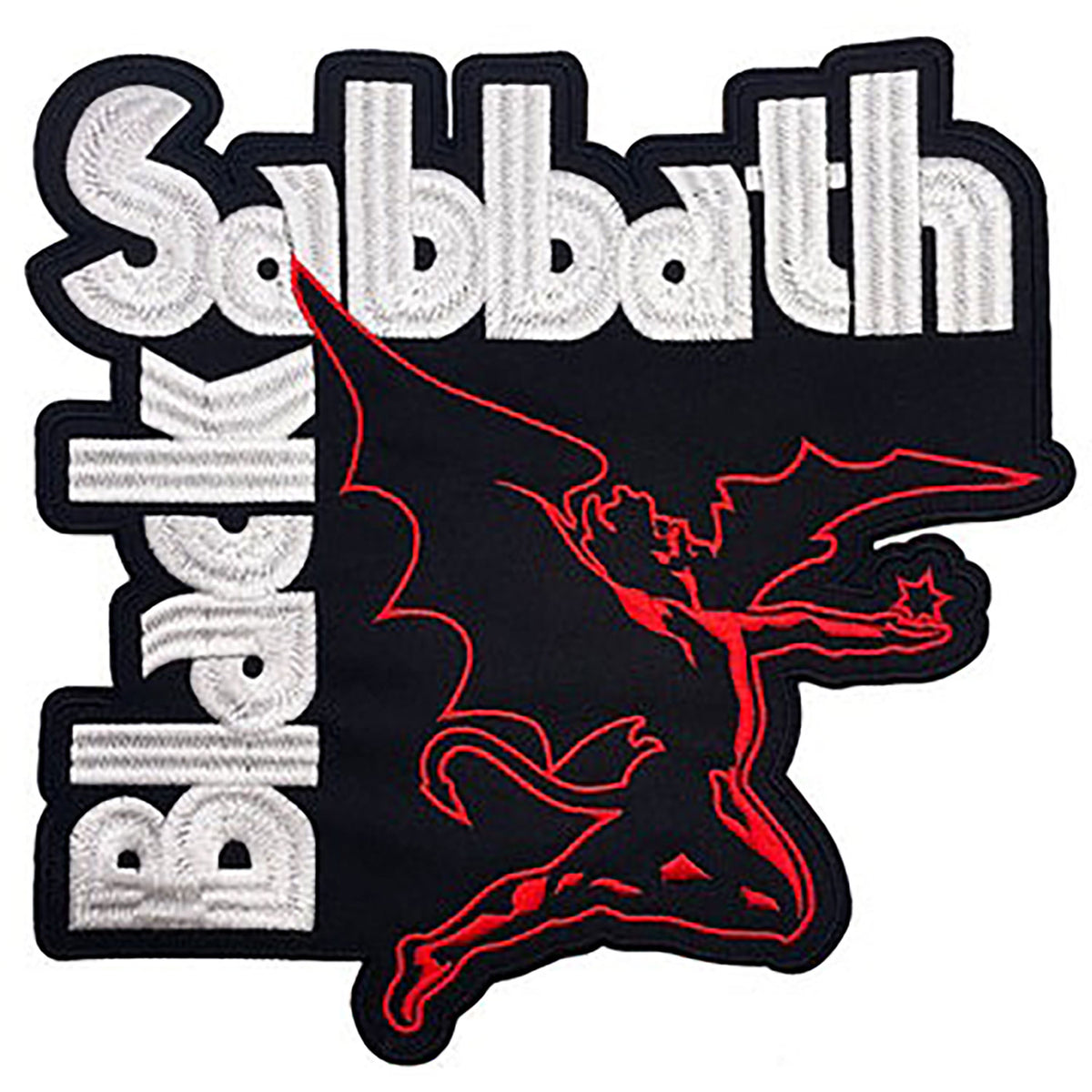 Black Sabbath Demon Logo Back Patch Front