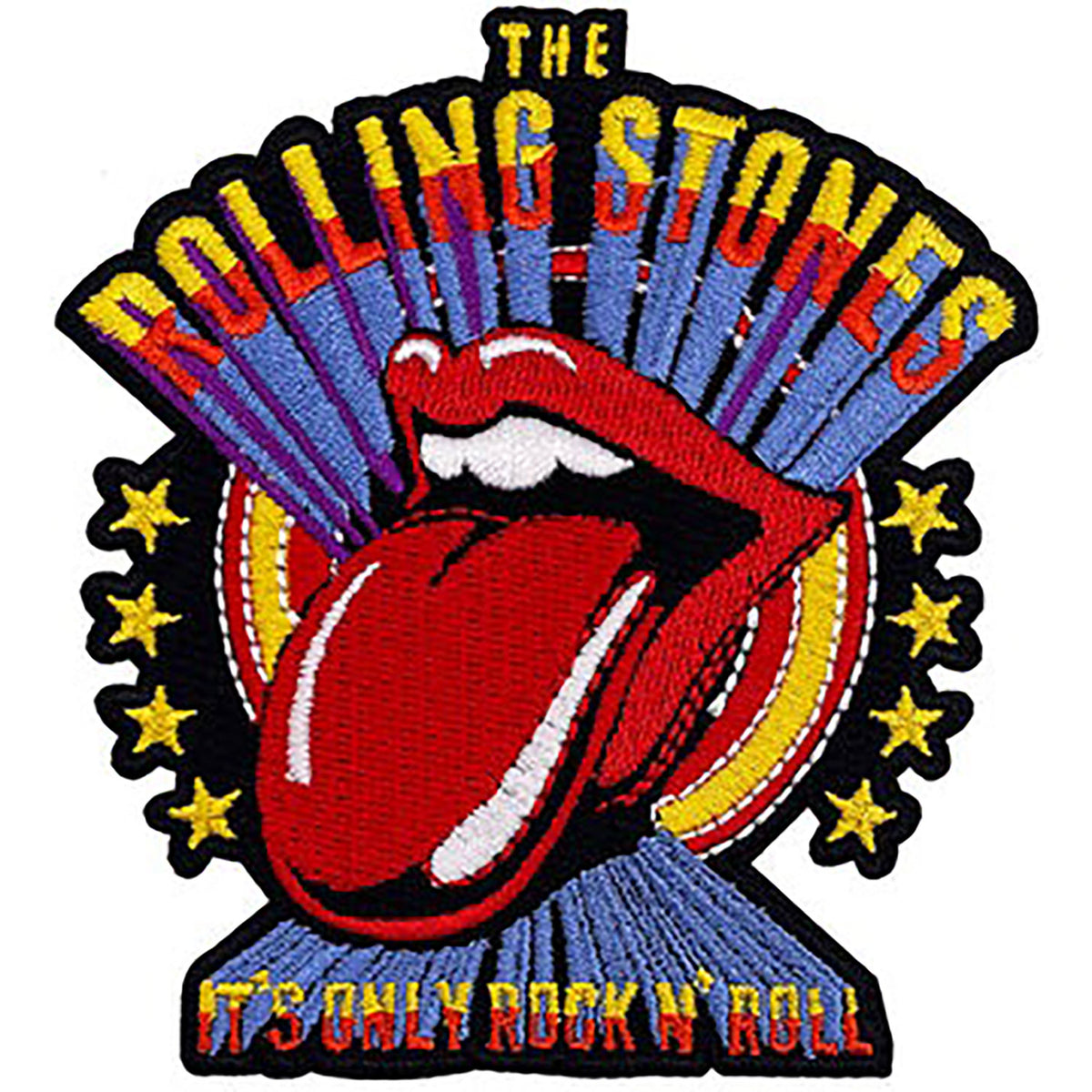 The Rolling Stones Vintage Poster Embroidered Patch Front